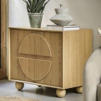 Product photograph of Goleta Wooden Sideboard With 2 Doors In Matt Natural from Furniture in Fashion