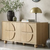 Product photograph of Goleta Wooden Sideboard With 4 Doors In Matt Natural from Furniture in Fashion