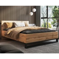 Product photograph of Hamburg Wooden King Size Bed In Wotan Oak from Furniture in Fashion