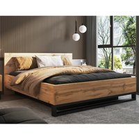 Product photograph of Hamburg Wooden Storage Ottoman Super King Size Bed In Wotan Oak from Furniture in Fashion