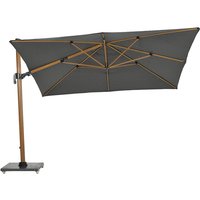 Product photograph of Hawo Square Cantilever Parasol And Granite Base In Teak Effect from Furniture in Fashion