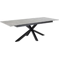 Product photograph of Hebron Ceramic Large Extending Dining Table In Grey from Furniture in Fashion