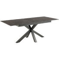 Product photograph of Hebron Ceramic Small Extending Dining Table In Black from Furniture in Fashion