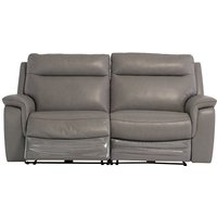 Product photograph of Henrika Faux Leather Electric Recliner 3 Seater Sofa In Grey from Furniture in Fashion