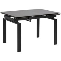 Product photograph of Hershey Ceramic Extending Dining Table Small In Black Fairbanks from Furniture in Fashion