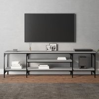 Product photograph of Hetty Wooden Tv Stand Large With 2 Shelves In Grey Sonoma Oak from Furniture in Fashion