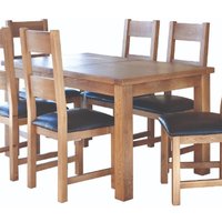 Product photograph of Hewitt Large Wooden Extending Dining Table In Oak from Furniture in Fashion