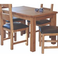 Product photograph of Hewitt Medium Wooden Extending Dining Table In Oak from Furniture in Fashion