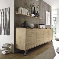 Product photograph of Heyford Wooden Sideboard Large In Sherwood Oak With 4 Doors from Furniture in Fashion
