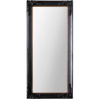 Product photograph of Hickory Bevelled Leaner Floor Mirror In Antique Black from Furniture in Fashion