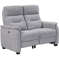 Product photograph of Hidalgo Fabric Recliner 2 Seater Sofa In Pewter from Furniture in Fashion