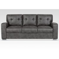 Product photograph of Hobart Fabric 3 Seater Sofa In Dark Grey from Furniture in Fashion