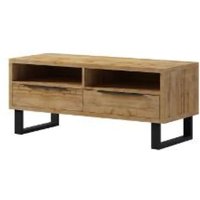 Product photograph of Hobart Wooden Tv Stand With 2 Drawers In Wotan Oak from Furniture in Fashion