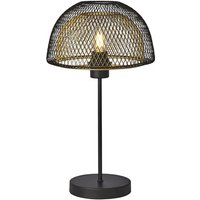 Product photograph of Honeycomb Table Lamp In Black Outer With Gold Inner from Furniture in Fashion