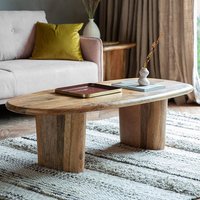 Product photograph of Huffman Wooden Rectangular Coffee Table In Natural from Furniture in Fashion