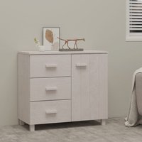 Product photograph of Hull Wooden Sideboard With 1 Door 3 Drawers In White from Furniture in Fashion