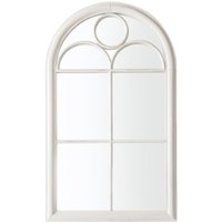 Product photograph of Hurst Arch Design Wall Mirror In White Frame from Furniture in Fashion