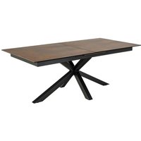 Product photograph of Hyeres Extending Ceramic Dining Table Large In Brown from Furniture in Fashion
