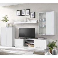 Product photograph of Iconic High Gloss Living Room Furniture Set In White With Led from Furniture in Fashion