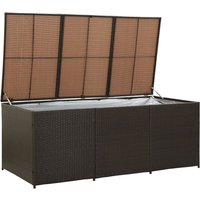 Product photograph of Ijaya 180cm Poly Rattan Garden Storage Box In Brown from Furniture in Fashion