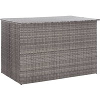 Product photograph of Ijaya Poly Rattan Garden Storage Box In Grey from Furniture in Fashion