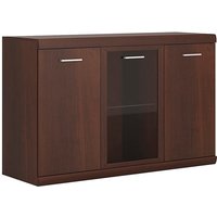 Product photograph of Impro Wooden Sideboard In Dark Mahogany With 3 Doors from Furniture in Fashion