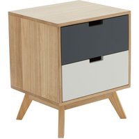 Product photograph of Inaja Wooden Chest Of 2 Drawer In Two Tone And Natural from Furniture in Fashion