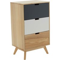 Product photograph of Inaja Wooden Chest Of 3 Drawer In Two Tone And Natural from Furniture in Fashion