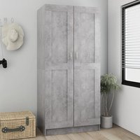Product photograph of Inara Wooden Wardrobe With 2 Doors In Concrete Effect from Furniture in Fashion
