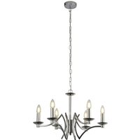 Product photograph of Infinity Wall Hung 6 Pendant Light In Chrome from Furniture in Fashion