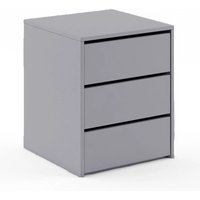 Product photograph of Ionia Wooden Chest Of 3 Drawers In Matt Grey from Furniture in Fashion
