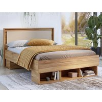 Product photograph of Irving Divan Wooden King Size Bed In Mauvella Oak from Furniture in Fashion