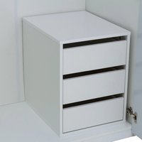 Product photograph of Italian Wooden Chest Of 3 Drawers In Matt White from Furniture in Fashion