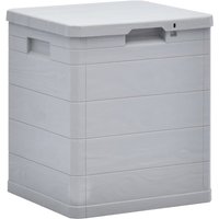 Product photograph of Janya Plastic Garden Storage Box In Light Grey from Furniture in Fashion