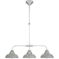 Product photograph of Jaspro 3 Steel Shades Pendant Light In Grey And Chrome from Furniture in Fashion