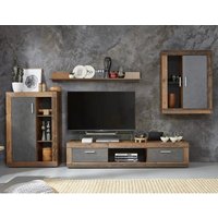 Product photograph of Jazz Led Living Room Furniture Set In Old Wood And Matera from Furniture in Fashion