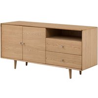 Product photograph of Javion Large Sideboard With 2 Doors 2 Drawers In Natural Oak from Furniture in Fashion