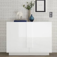 Product photograph of Jining High Gloss Sideboard With 2 Doors In White from Furniture in Fashion