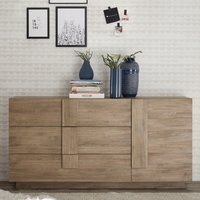 Product photograph of Jining Wooden Sideboard With 1 Door 3 Drawers In Mercure from Furniture in Fashion