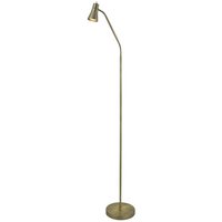 Product photograph of Jolly Mild Steel Flexi Head Floor Lamp In Antique Brass from Furniture in Fashion