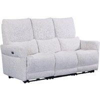 Product photograph of Juneau Fabric Recliner 3 Seater Sofa In Biscuit from Furniture in Fashion
