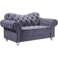 Product photograph of Jupiter Fabric 2 Seater Sofa In Cool Grey from Furniture in Fashion