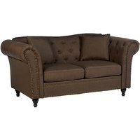 Product photograph of Kelly Upholstered Fabric 2 Seater Sofa In Natural from Furniture in Fashion