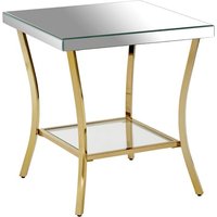 Product photograph of Kensick Mirrored Glass Side Tables In Silver from Furniture in Fashion