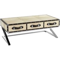 Product photograph of Kensick Wooden Coffee Table With 3 Drawers In Oak And Black from Furniture in Fashion