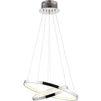 Product photograph of Kline 2 Ring Ceiling Pendant Light In Polished Chrome from Furniture in Fashion