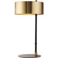Product photograph of Knox Gold Metal Table Lamp In Black from Furniture in Fashion