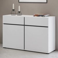 Product photograph of Kodak Wooden Sideboard With 2 Doors 2 Drawers In White from Furniture in Fashion