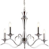 Product photograph of Kora 5 Lights Ceiling Pendant Light In Chrome from Furniture in Fashion