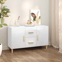 Product photograph of Krefeld High Gloss Sideboard 2 Doors 2 Drawers In White from Furniture in Fashion